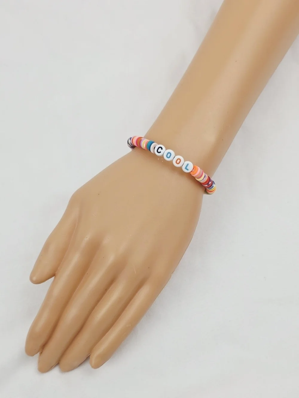 Handmade Clay Bead Multi Color Cool Bracelet